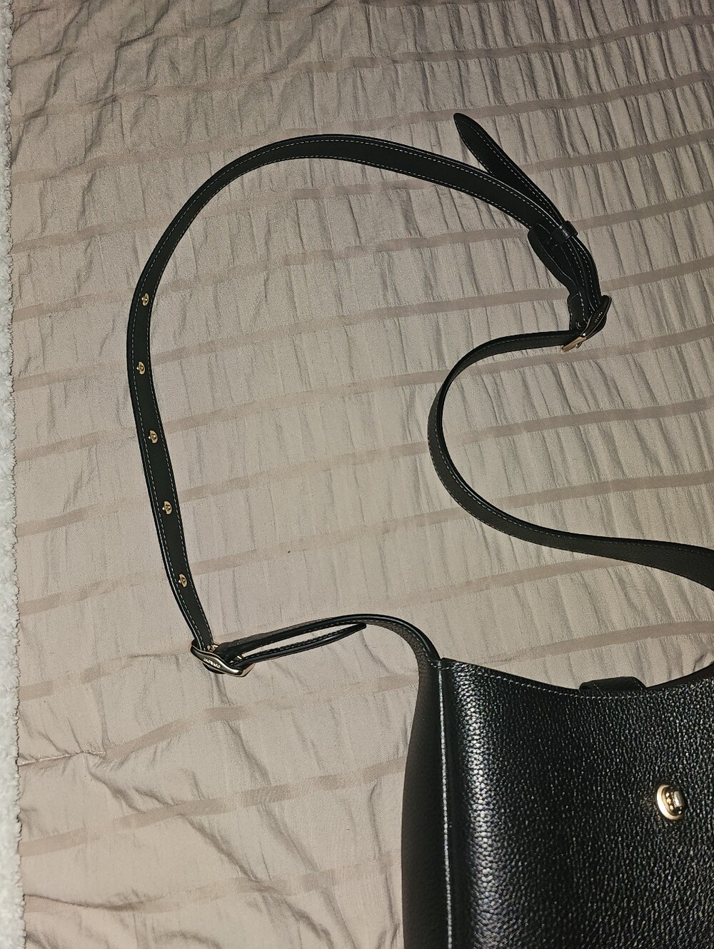 Coach Black Leather Hobo Crossbody Bag - Picture 7 of 10